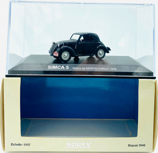 EBOND Modellino Simca 5 Rallye De Monte Carlo 1938 - Norev - 1:43 - 0157