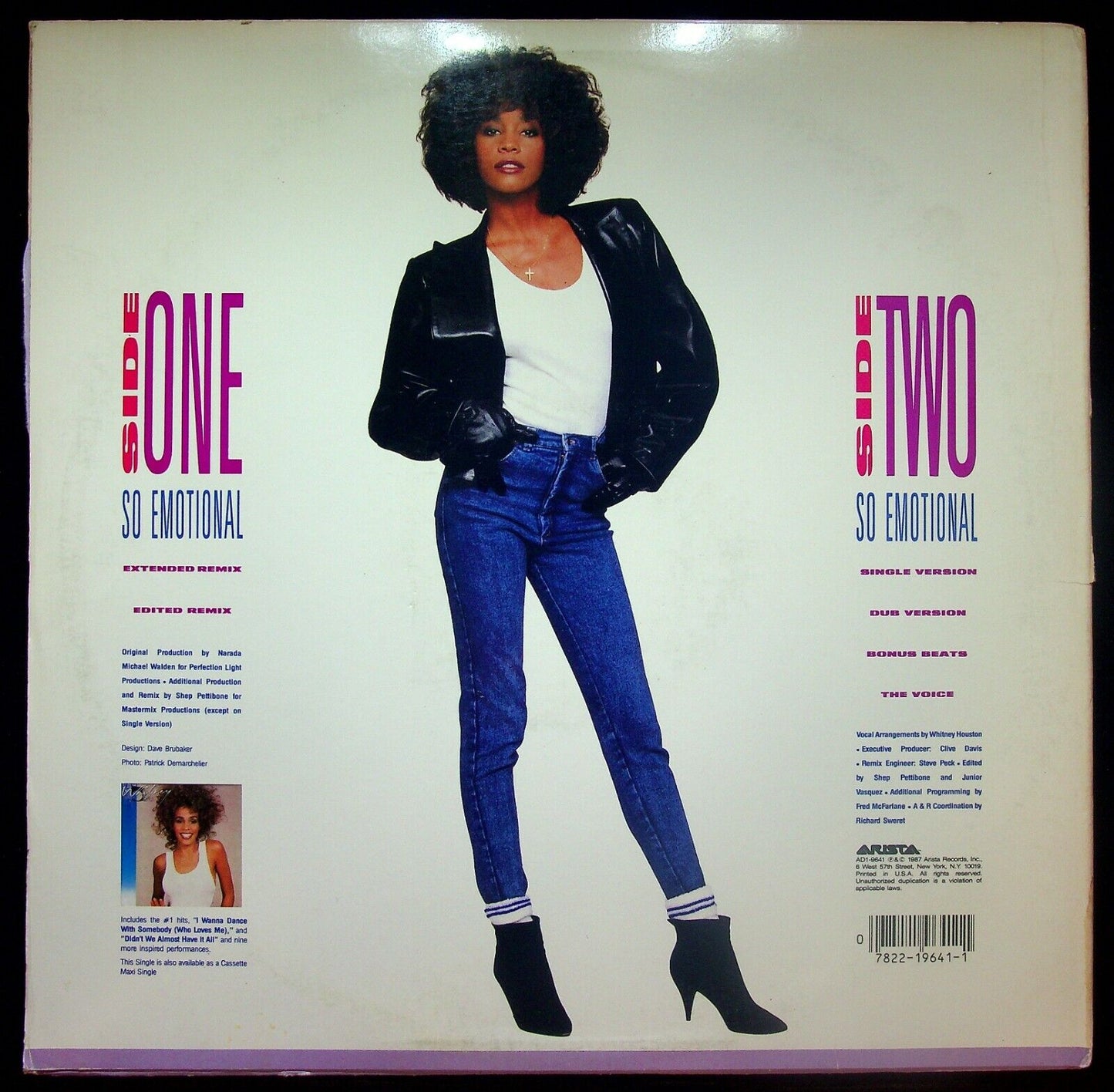 EBOND Whitney ‎- So Emotional Vinile V059035