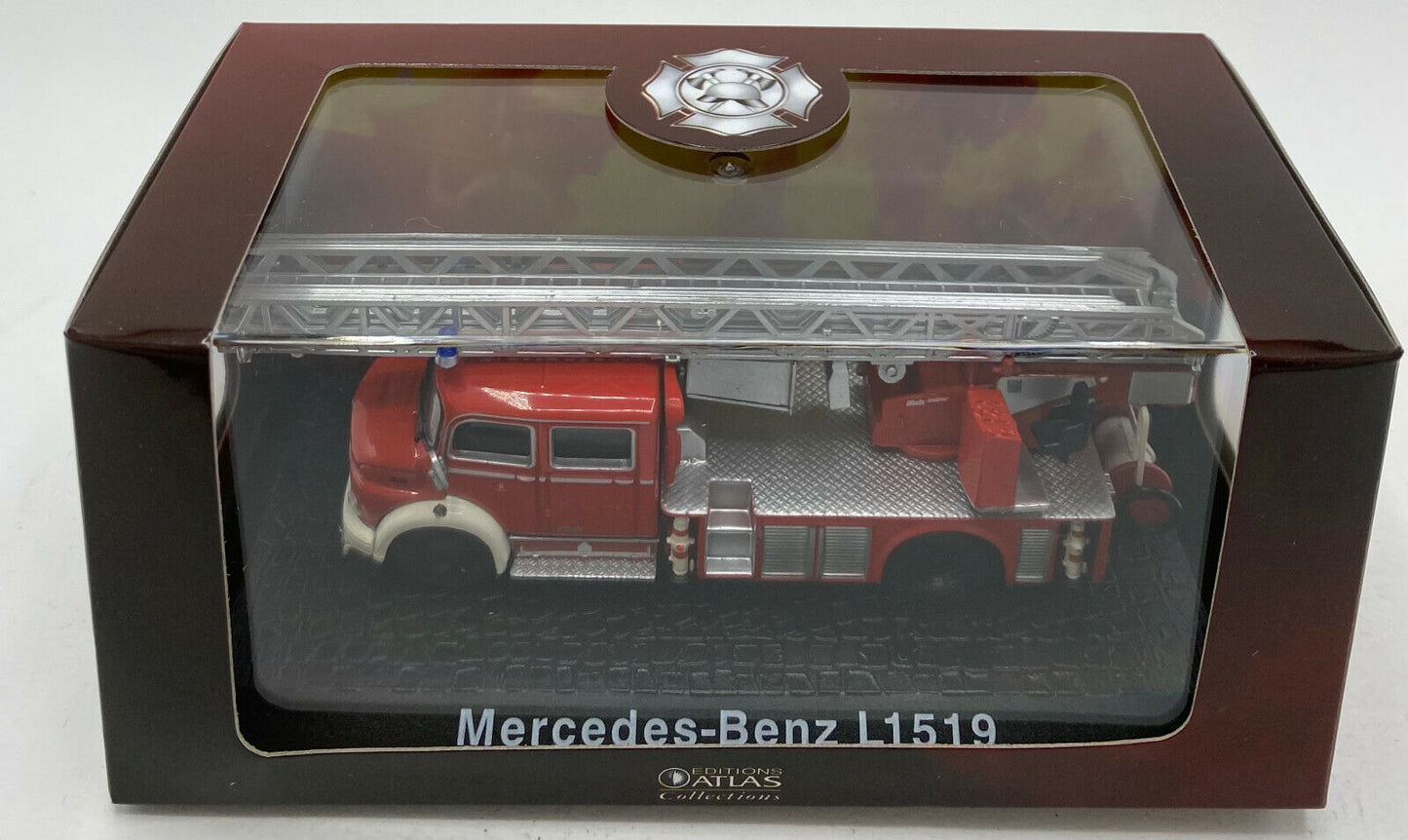 EBOND Modellino Mercedes Benz L1519 - Camion pompieri - Atlas Edi - 1:72 - 0156