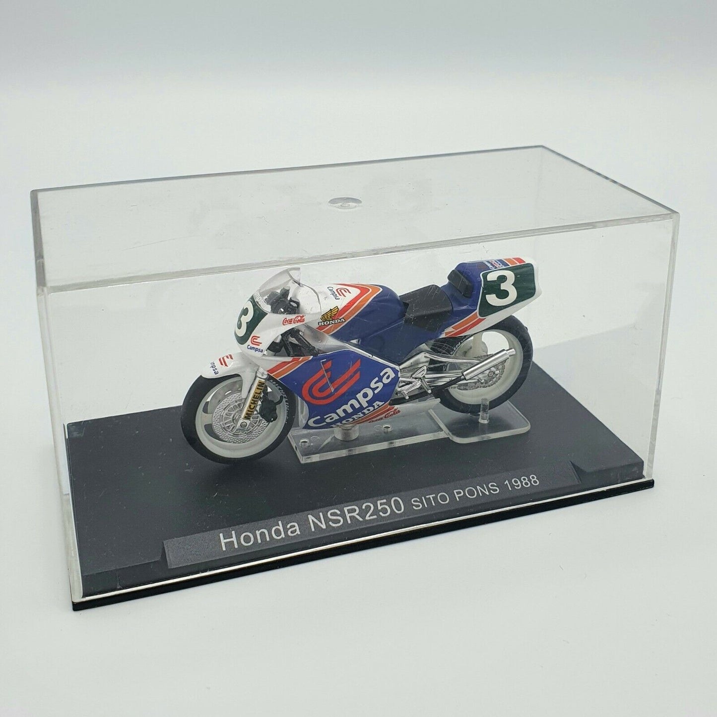 EBOND Modellino Honda NSR 250 Sito Pons 1988 Scala 1:24 - S008.