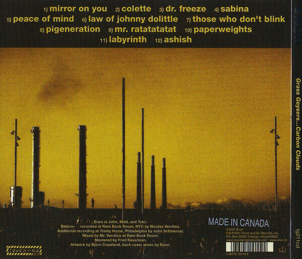 EBOND Enon - Grass Geysers...carbon Clouds 5006 CD CDS001166