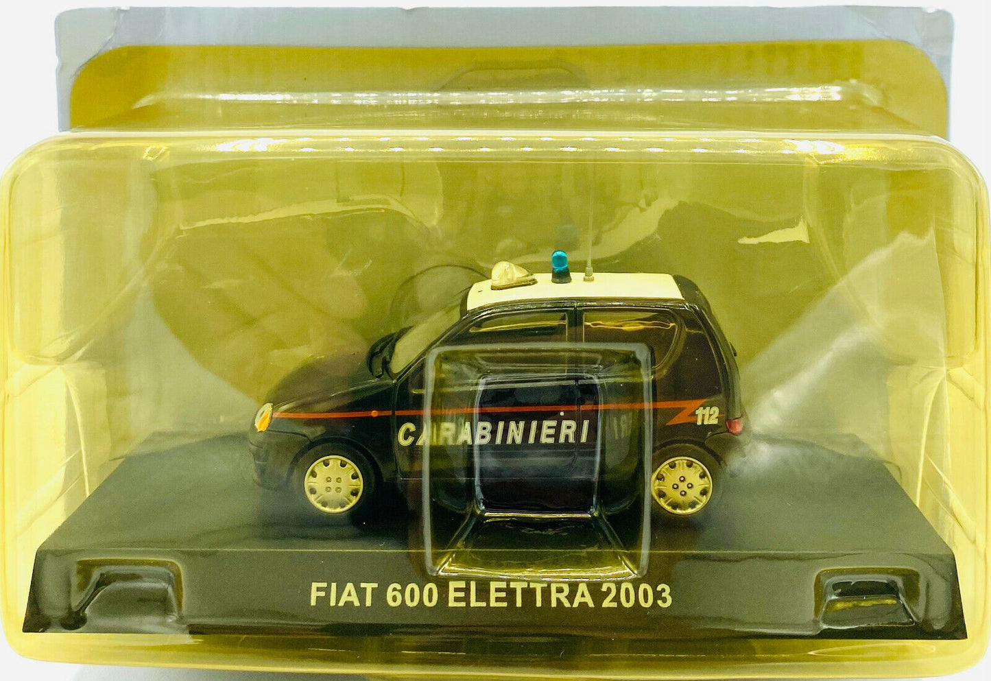 EBOND Modellino Fiat 600 Elettra - 2003 - Carabinieri - Die Cast - 1:43 - 0176