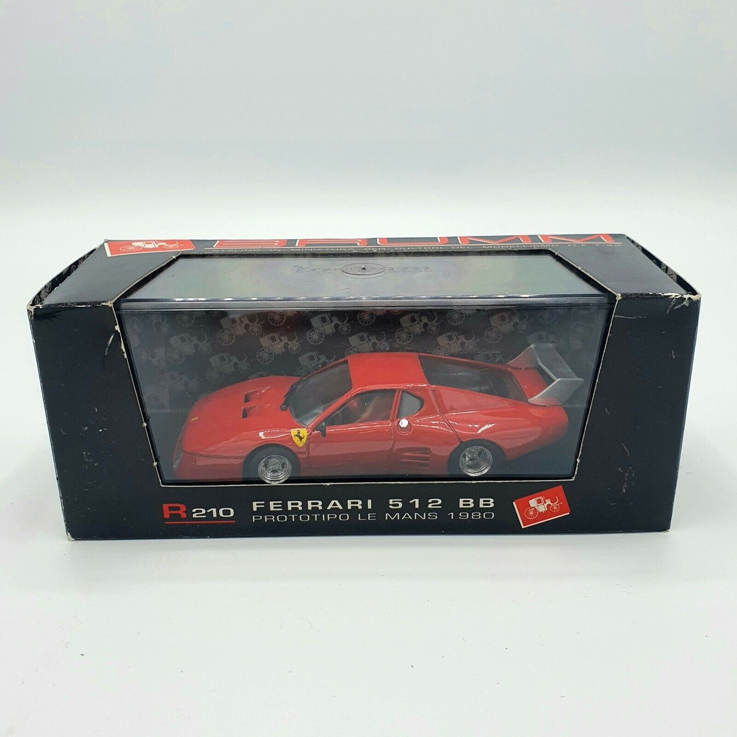 EBOND Modellino Auto Ferrari 512 BB Prototipo LE MANS 1980 BRUMM Scala 1:43 - S016.