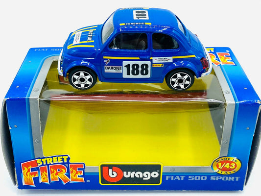 EBOND Fiat 500 Sport - Street Fire Collection - Burago - 1:43 - 0200
