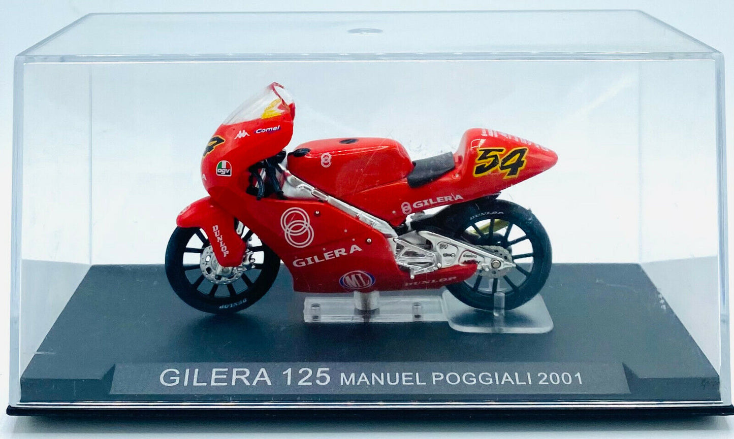 EBOND Modellino Gilera 125 - Manuel Poggiali - 2001 - Die Cast - 1:24 - 0209