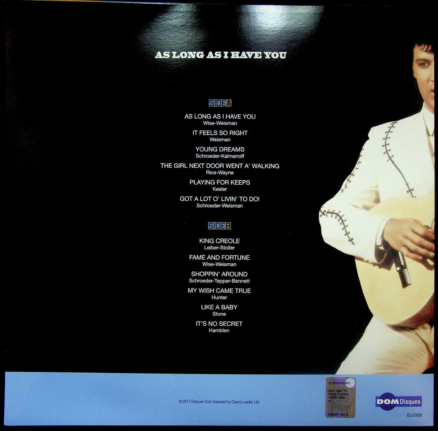 EBOND Elvis Presley - As Long As I Have You Vinile VS001006