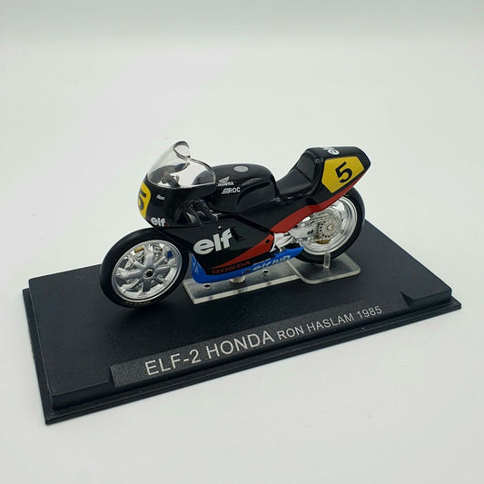 EBOND Modellino ELF - 2 Honda Ron Haslam 1985 Scala 1:24 S008.