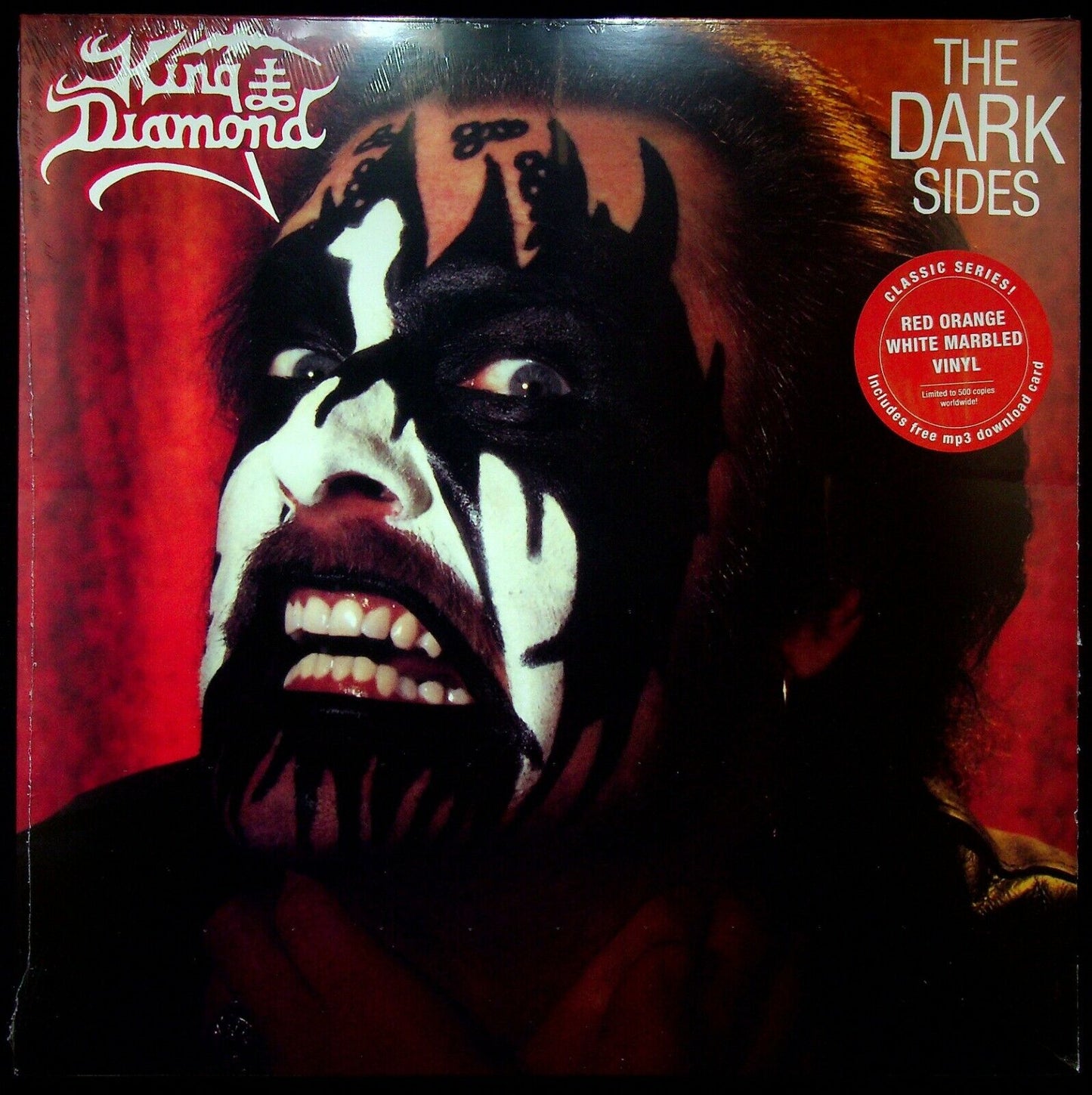EBOND King Diamond - The Dark SidesRed Orange White Marbled Vinile V058095