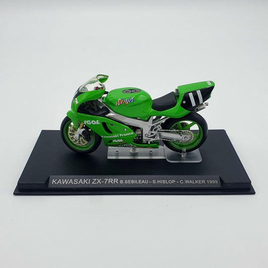EBOND Moto Kawasaki ZX - 7RR B.Sebileau - S.Hislop - C.Walker 1999 Scala 1:24 - S010.
