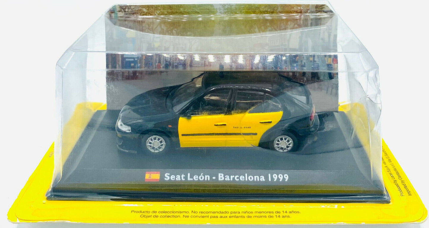 EBOND Modellino Taxi Seat Leon Barcelona - 1999 - Die Cast - 1:43 - 0224