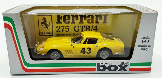 EBOND Modellino Ferrari 275 GTB4 Rally M. Carlo 66 - Model Box 8429 1:43 S032.