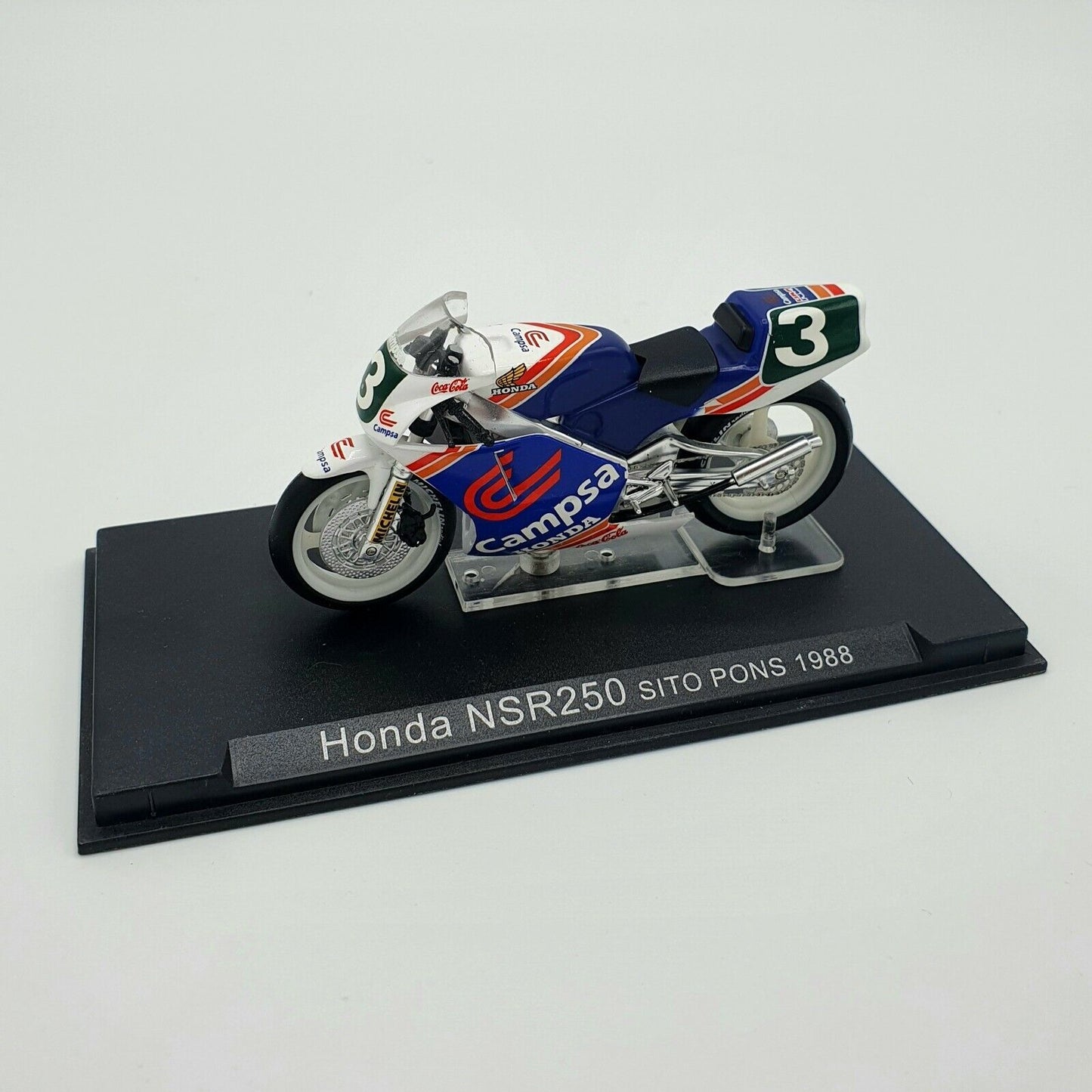 EBOND Modellino Honda NSR 250 Sito Pons 1988 Scala 1:24 - S008.