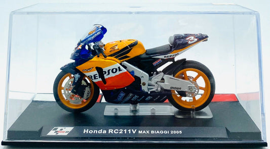 EBOND Modellino Moto Honda RC211V Max Biaggi - 2005 - 1:24 - 0272