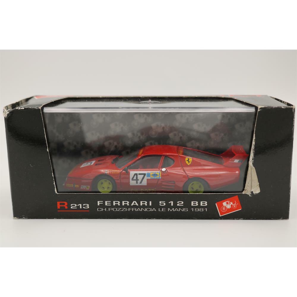 EBOND Modellino Auto Ferrari 512BB Brumm R213 Serie Revival Scala 1:43 Die-cast - S011