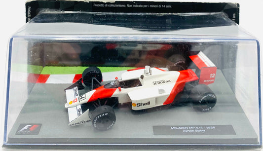 EBOND Modellino F1 Mclaren MP 4/4 - 1988 - Ayrton Senna - Die cast - 1:43 - 0190