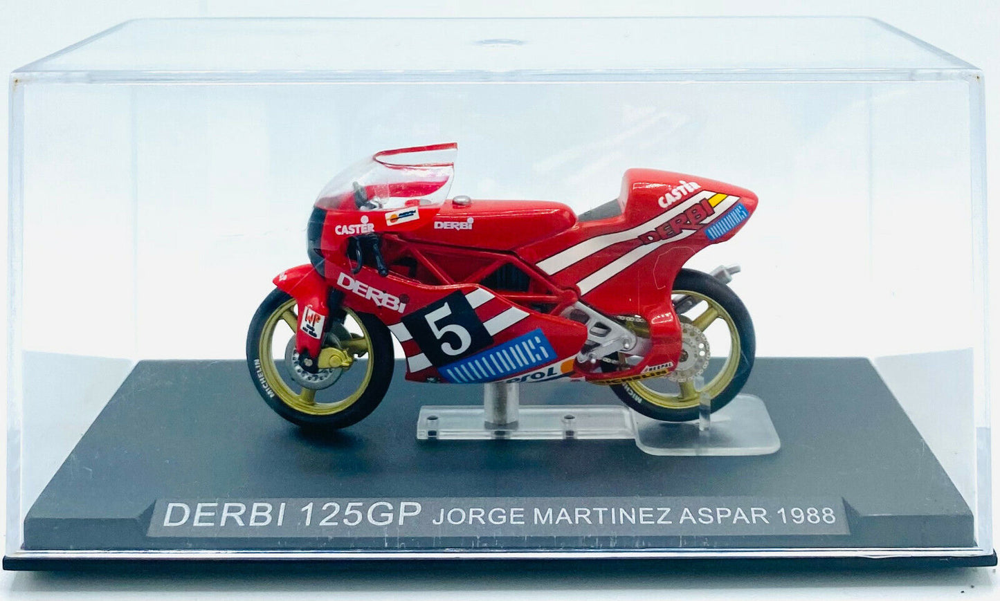 EBOND Modellino Derbi 125GP - Jorge Martinez Aspar - 1988 - Die Cast 1:24 - 0209