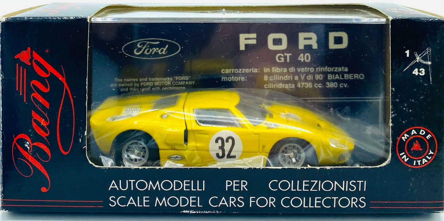 EBOND Modellino Ford GT 40 1968 Cod. 454 - Bang - 1:43 0252