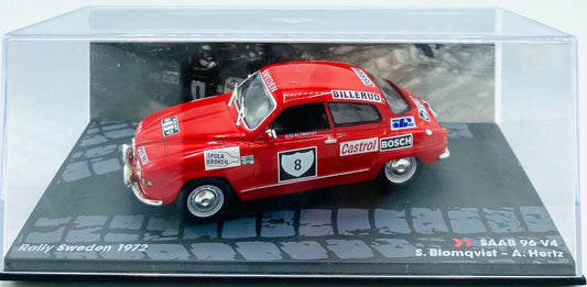 EBOND Saab 96 V4 S.Blomqvist A.Hertz Rally Sweden 1972 - Die cast - 1:43 - 0188
