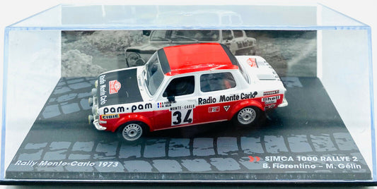 EBOND Simca 1000 Rallye 2 B.Fiorentino Rally Monte carlo 1973 - 1:43 - 0201