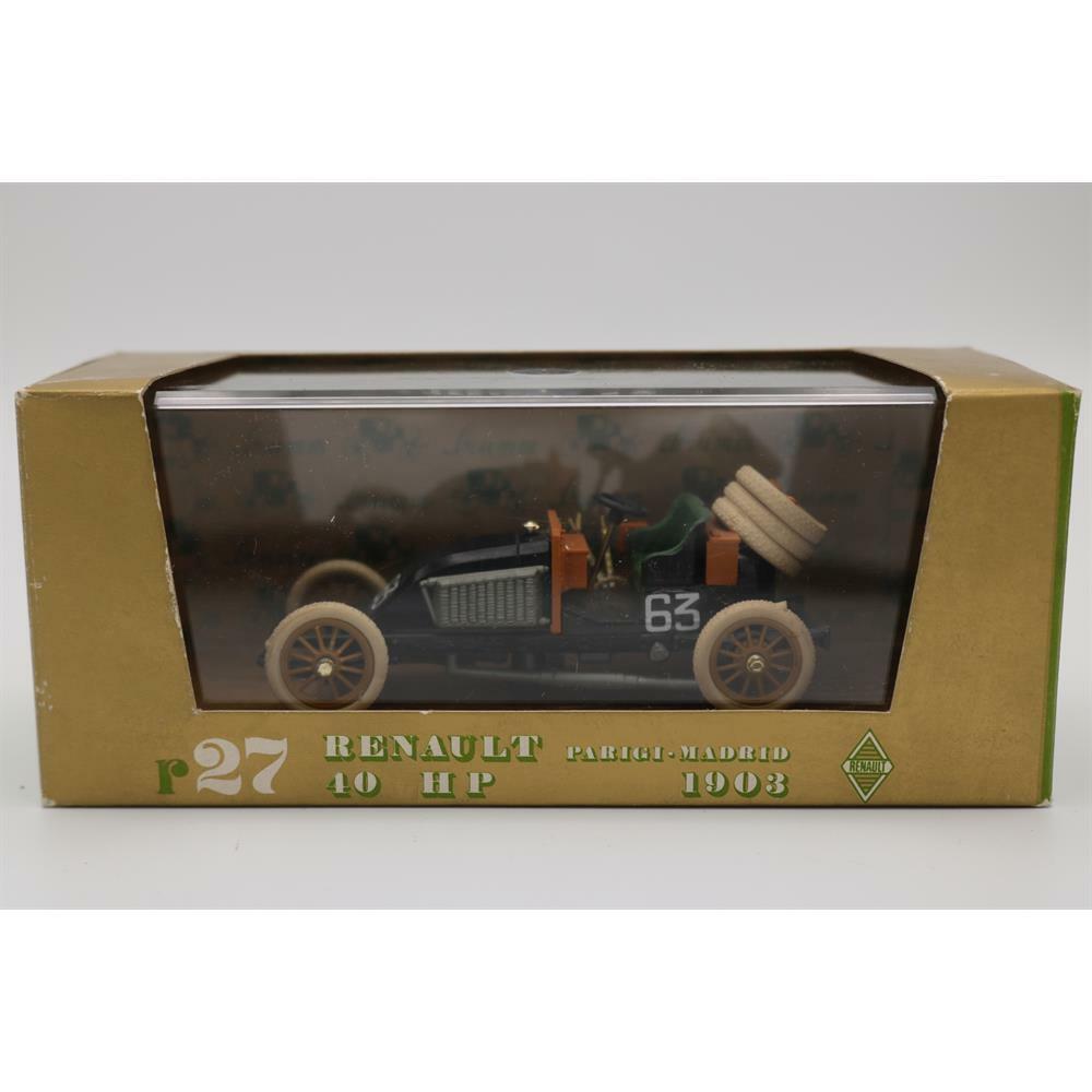 EBOND Renault Parigi-Madrid 1903 - Scala 1:43 Diecast - Brumm Serie Oro R027 - S017