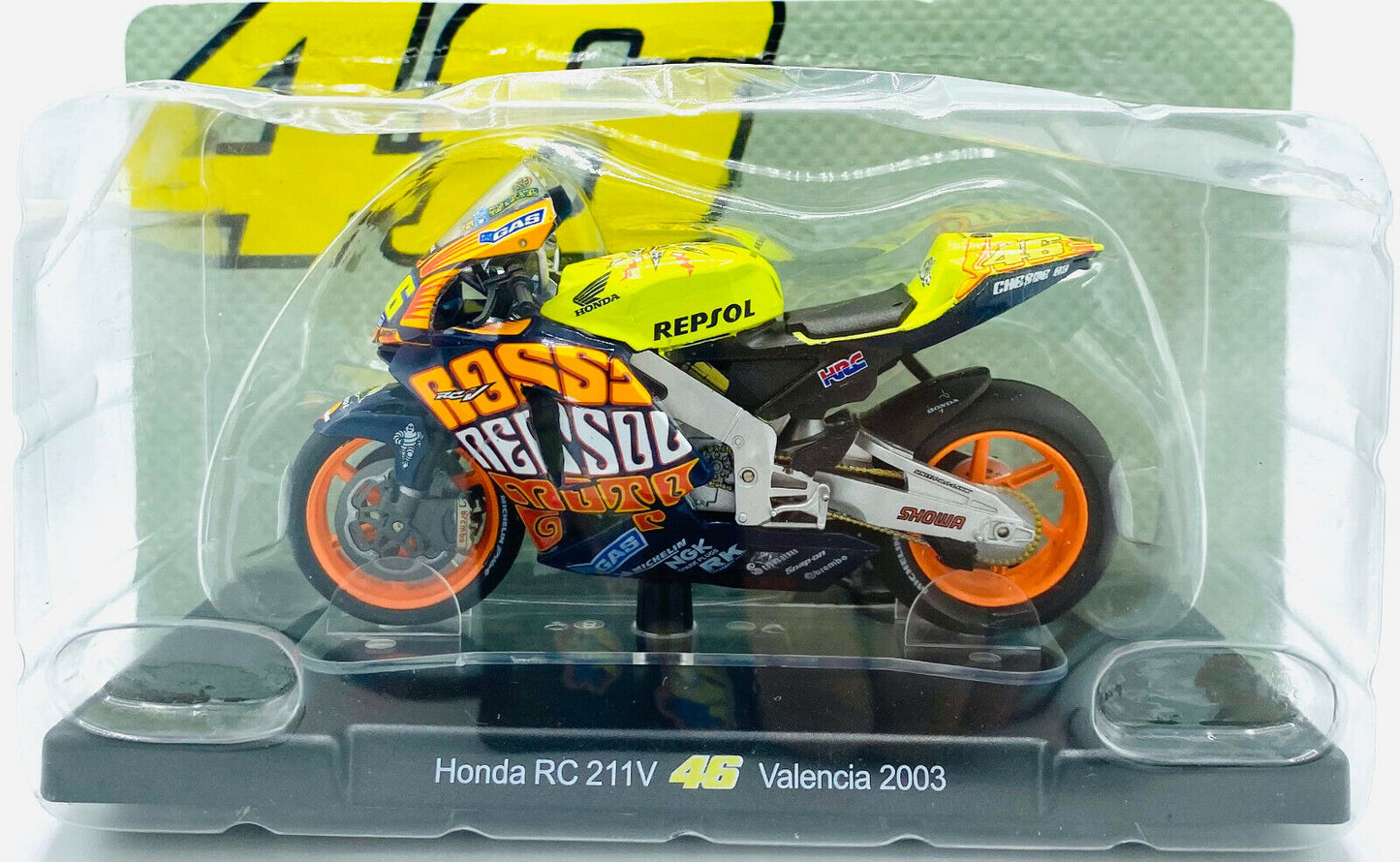 EBOND Moto V. Rossi Honda RC 211V - Valencia 2003 - Die Cast - 1:18 - 0170