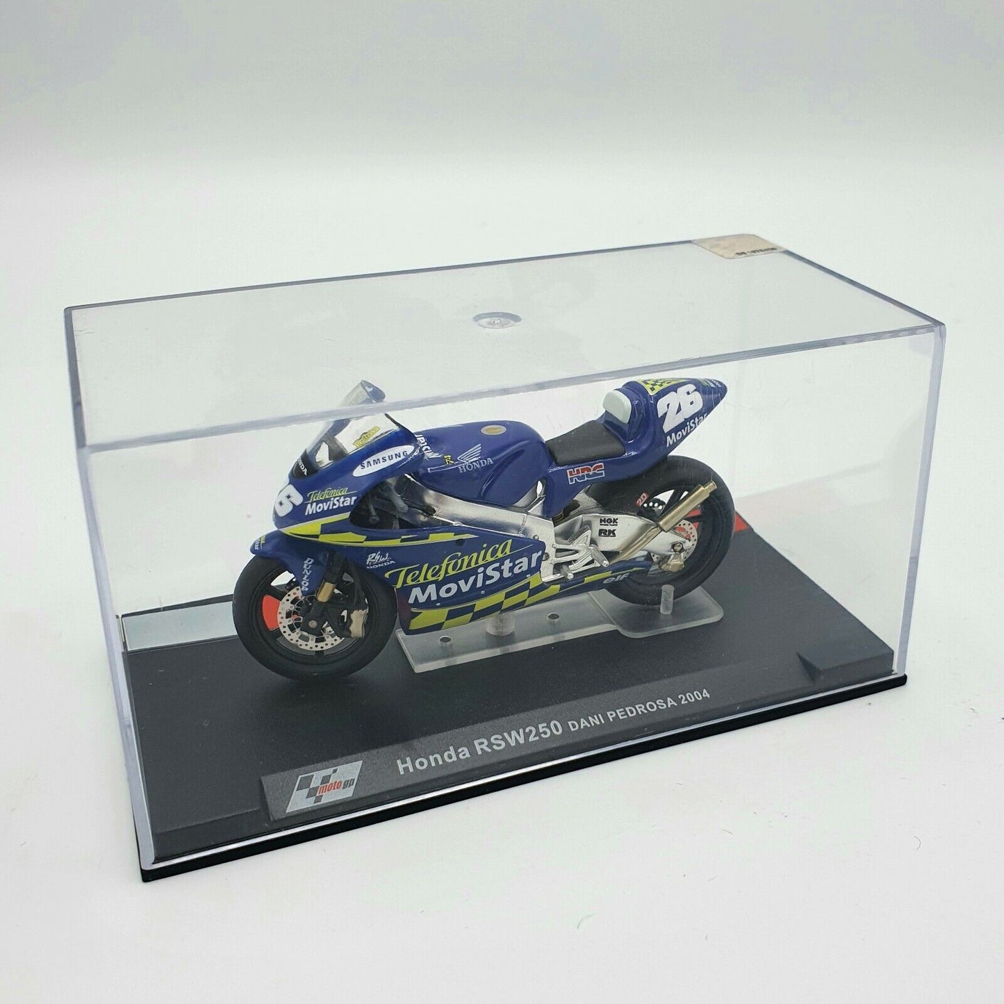 EBOND Modellino Moto Honda RSR 125 Toni Elias 2001 Scala 1:24 - S014.