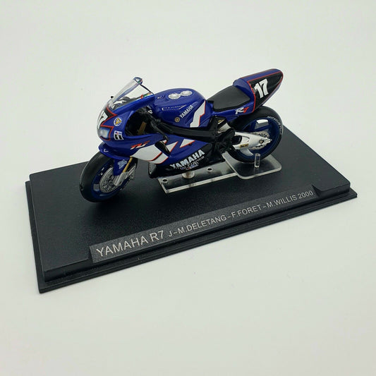 EBOND Modellino Yamaha R7 J - M. Deletang - F. Foret - M. Willis 2000 Scala 1:24 S008.