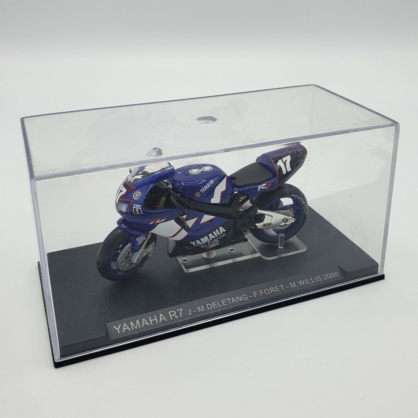 EBOND Modellino Yamaha R7 J - M. Deletang - F. Foret - M. Willis 2000 Scala 1:24 S008.