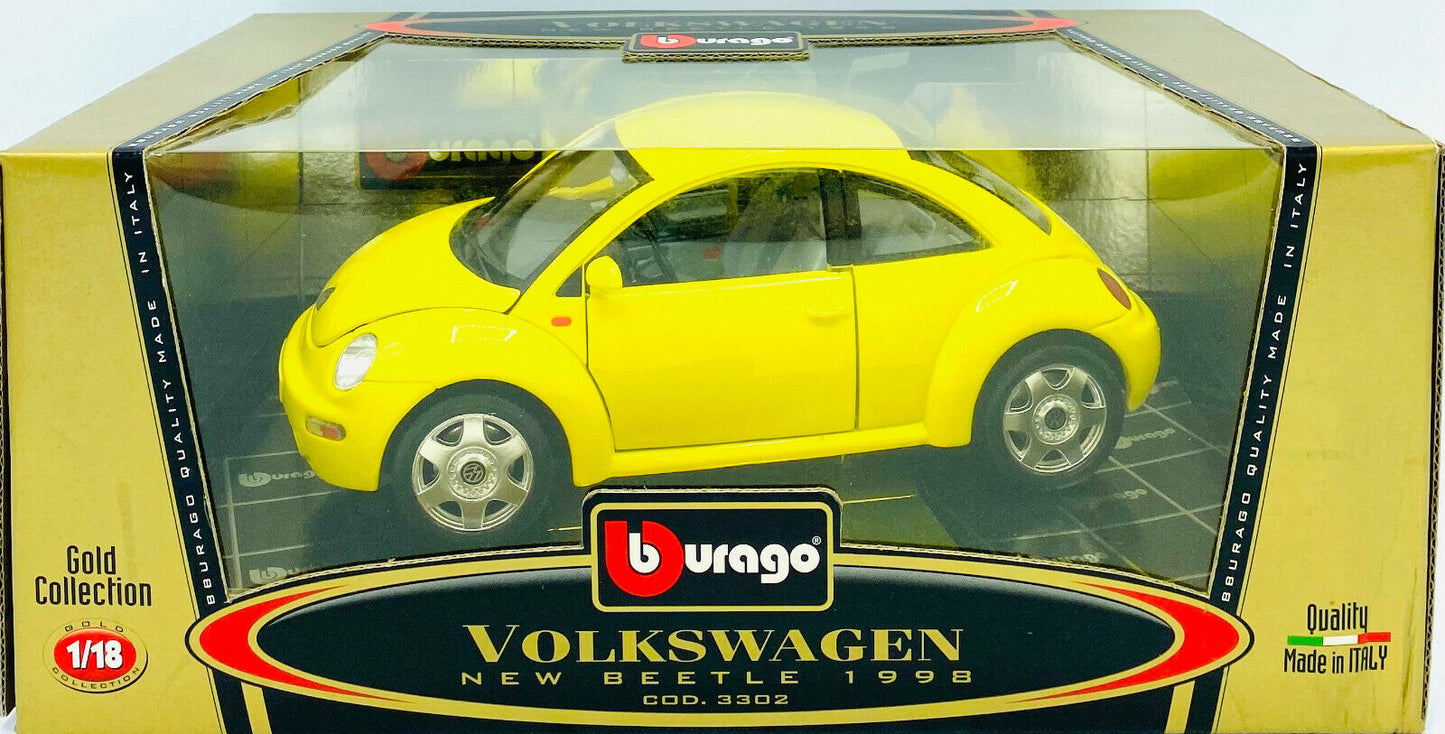EBOND Modellino Volkswagen New Beetle - 1998 - Cod 3302 - 1:18 - Bburago - 0266