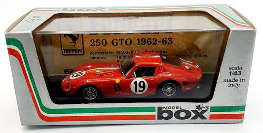 EBOND Modellino Ferrari 250 GTO 1962 - 63 - Model Box - 1:43 - 0114.