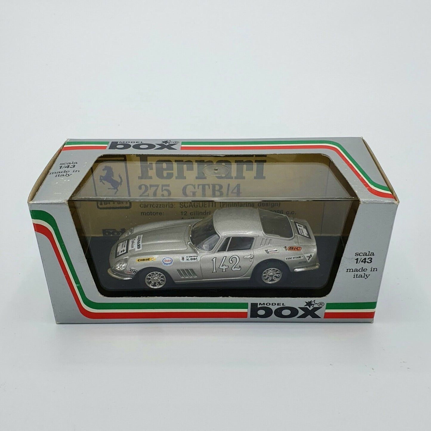 EBOND Modellino Ferrari 275 GTB/4 TOUR DE FRANCE 1969 - BOX Model Scala 1:43 S026