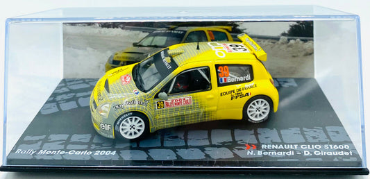 EBOND Renault Clio S1600 N.Bernardi D.Giraudet Rally MonteCarlo 2004 1:43 - 0188