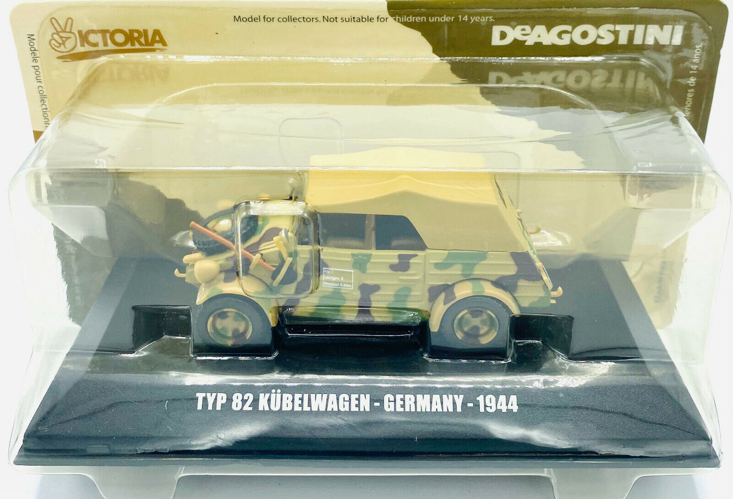 EBOND Modellino TYP 82 Kubelwagen - Germany - 1944 - DeAgostini - 1:43 - 0225