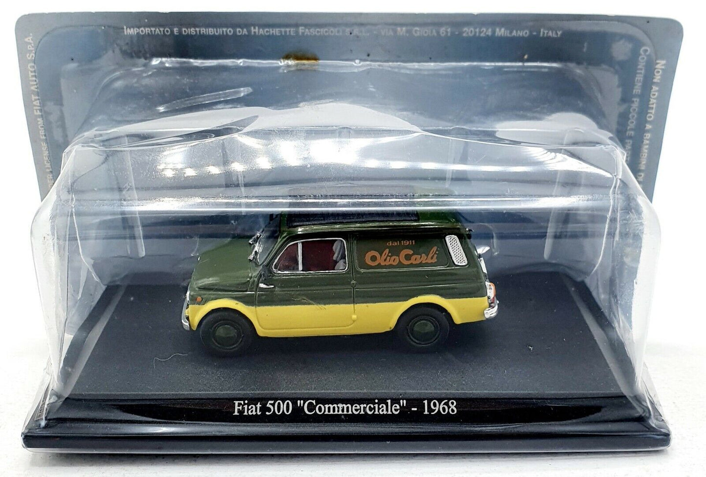 EBOND Modellino Fiat 500 C Commerciale - 1968 - verde - Die cast 1:43 - 0090.