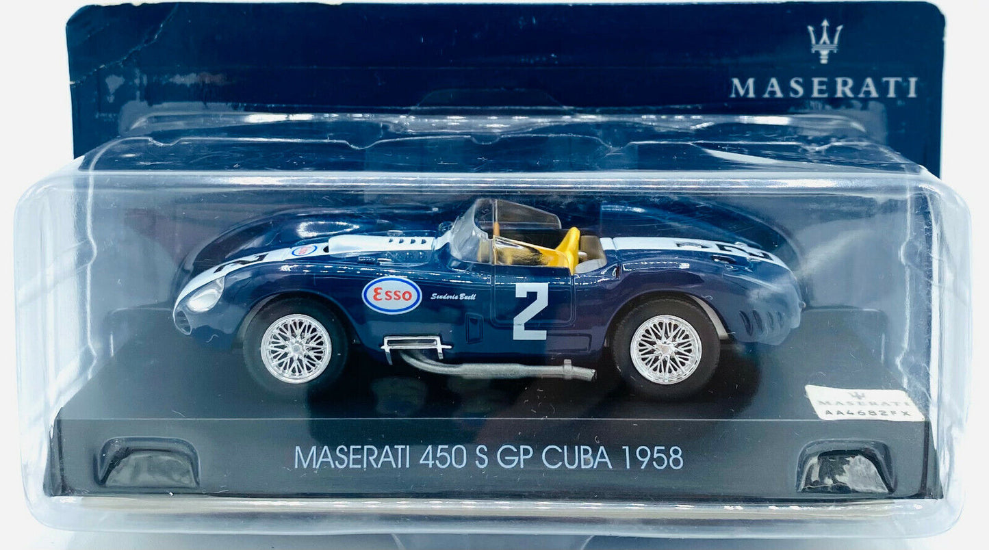 EBOND Modellino Maserati 450 S - GP Cuba - 1958 - Die cast - 1:43 - 0190