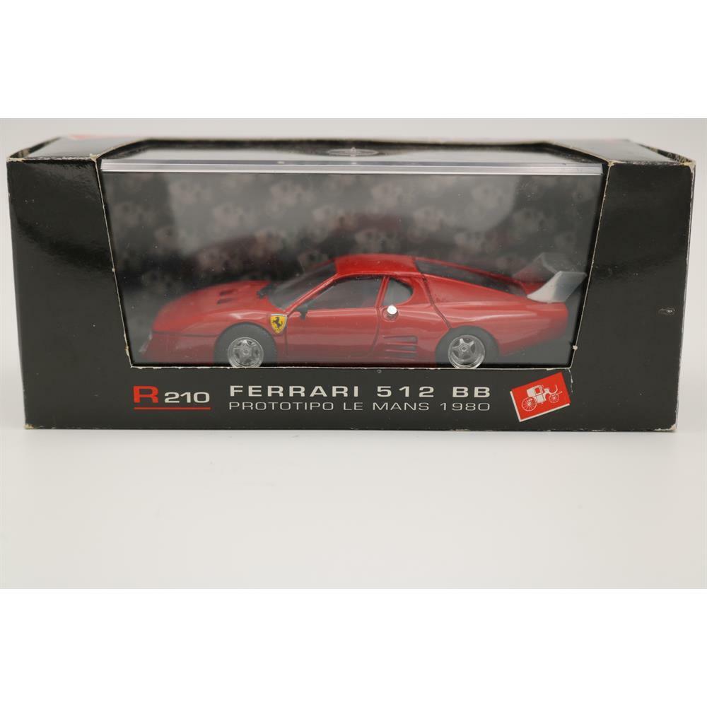 EBOND Modellino Auto Ferrari 512BB Brumm R210 Serie Revival Scala 1:43 Die-cast - S011