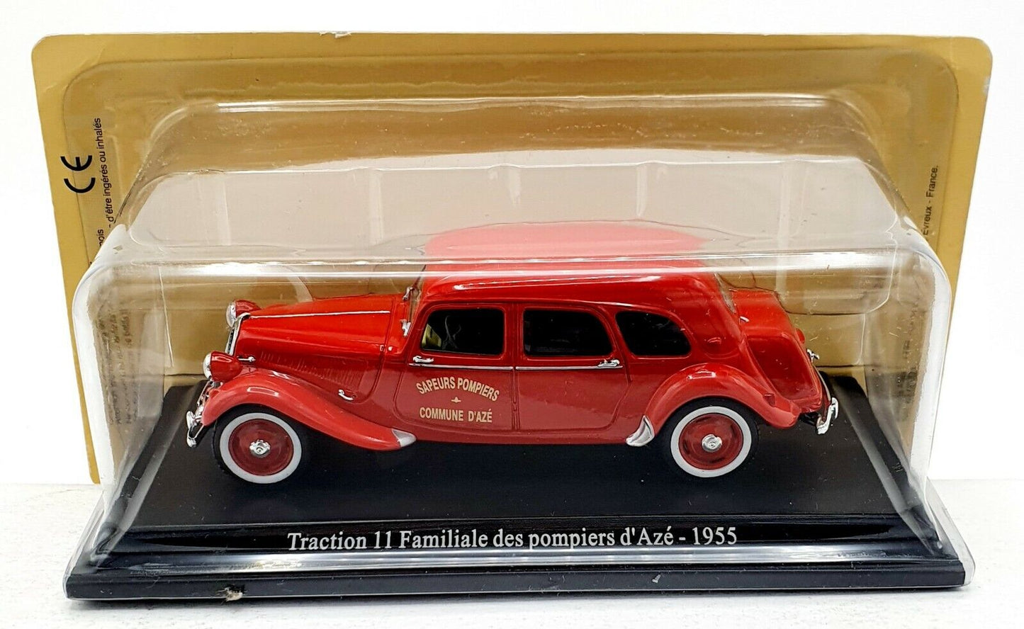 EBOND Modellino Traction 11 Familiare des pompiers d'Aze - Die cast -1:43-0108.