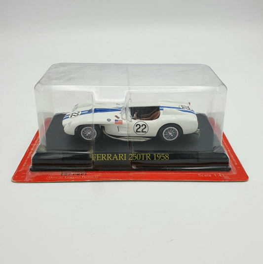 EBOND Modellino Ferrari 250TR 1958 die cast scala 1:43 - bianco - S002