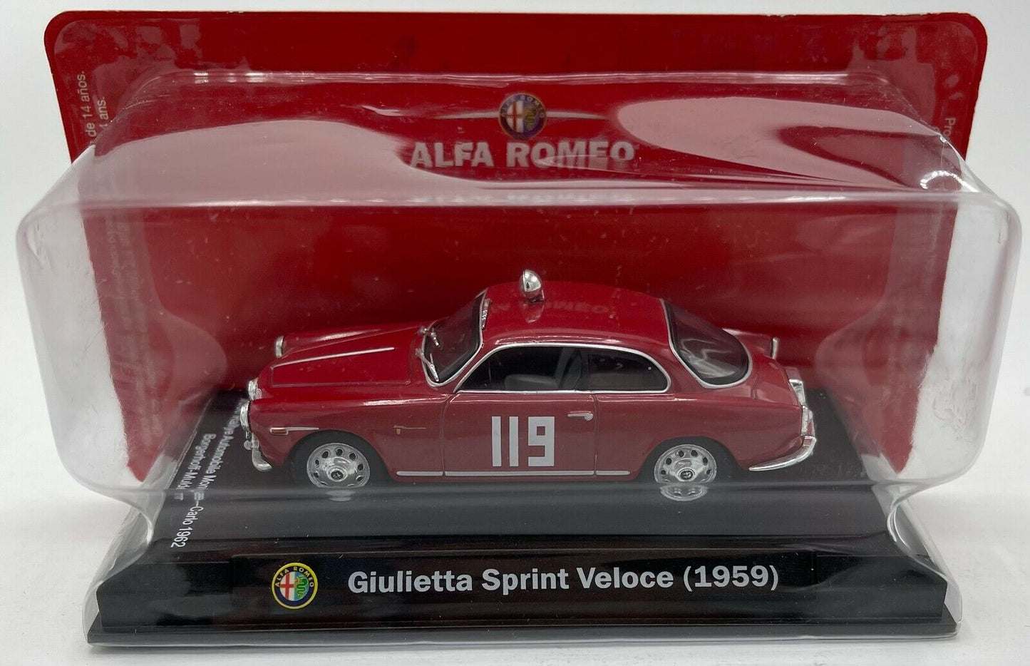 EBOND Modellino Alfa Romeo Giulietta Sprint Veloce - 1959 - 1:43 - 0130.