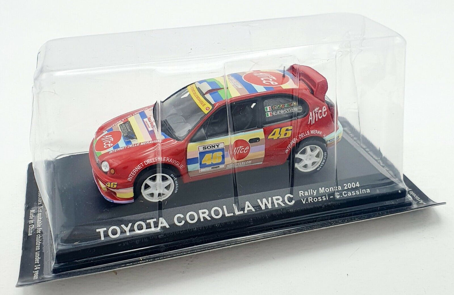 EBOND Toyota Corolla WRC - Rally Monza 2004 - V.Rossi - C.Cassina - 0053.