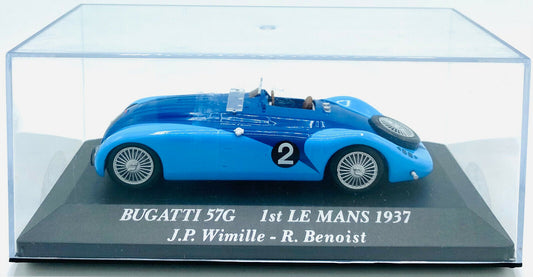 EBOND Bugatti 57G 1st Le mans 1937 - J.P.Wimille R.Benoist Die cast 1:43 - 0192