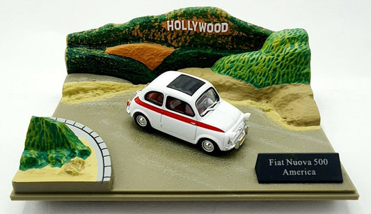 EBOND Fiat 500 - AMERICA - Diorama - Die cast - Scala 1:43 - 0099.