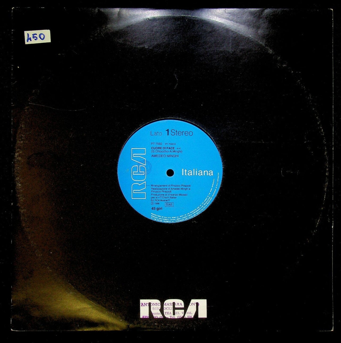 EBOND Amedeo Minghi Cuore Di Pace Vinile V062060