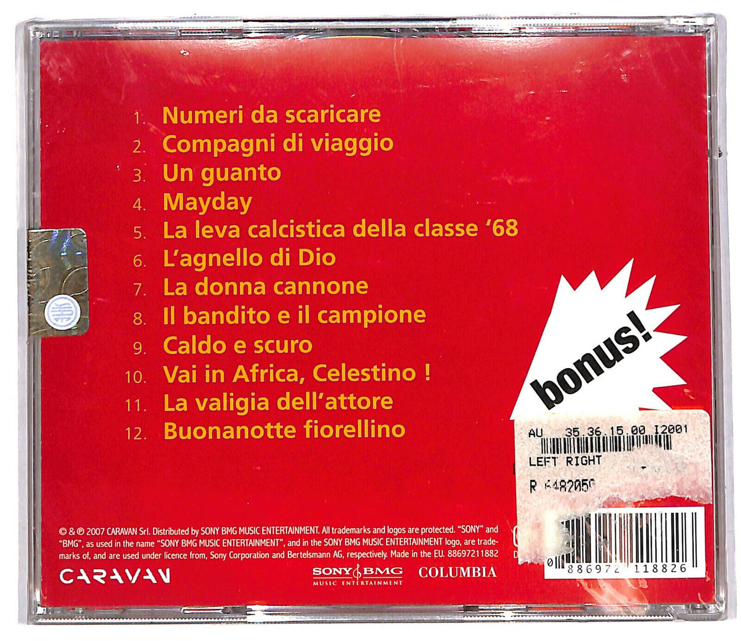 EBOND Francesco De Gregori - Left & Right+dvd CD CD034215