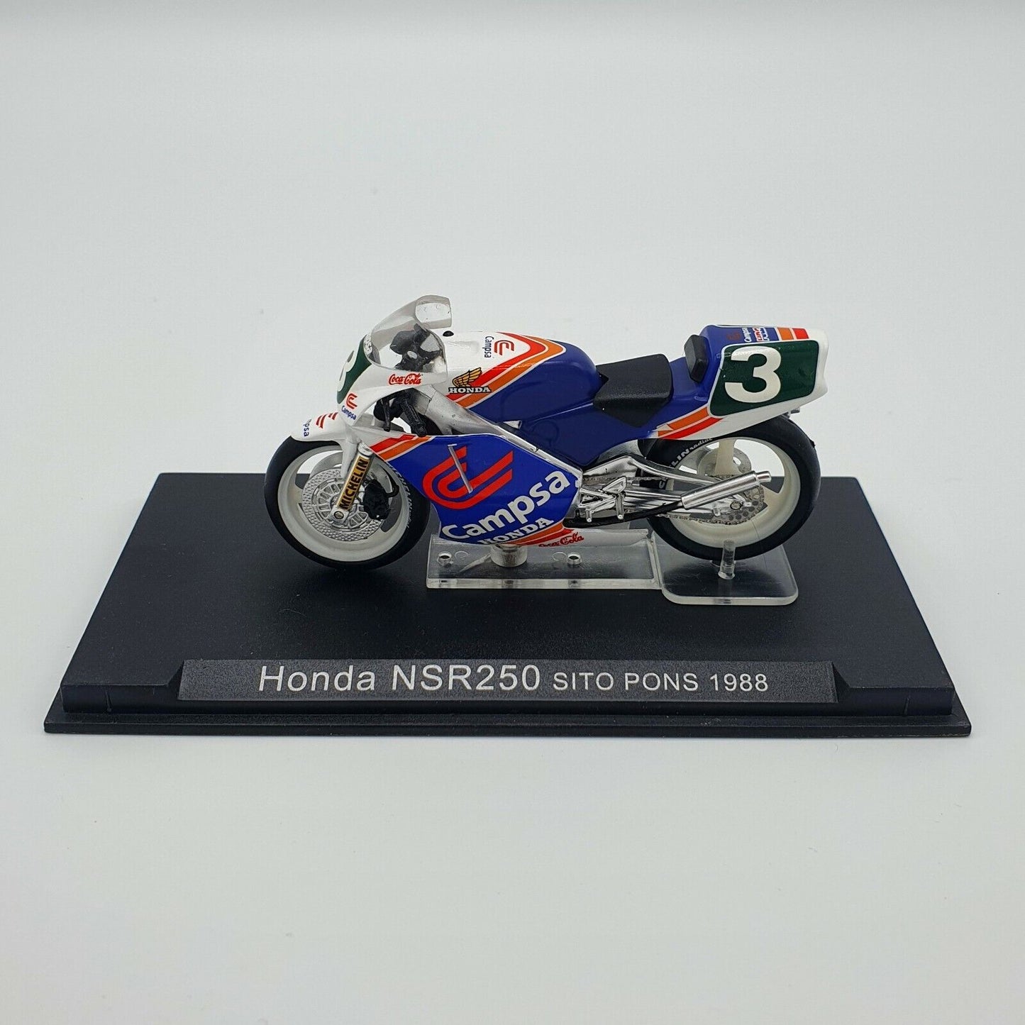 EBOND Modellino Honda NSR 250 Sito Pons 1988 Scala 1:24 - S008.