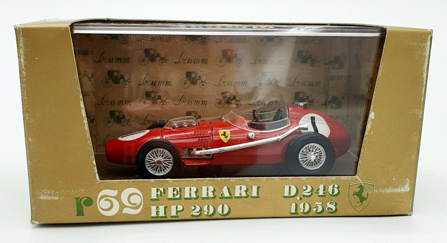 EBOND Modellino Ferrari D.246 HP290 1958 Brumm R69 S030.