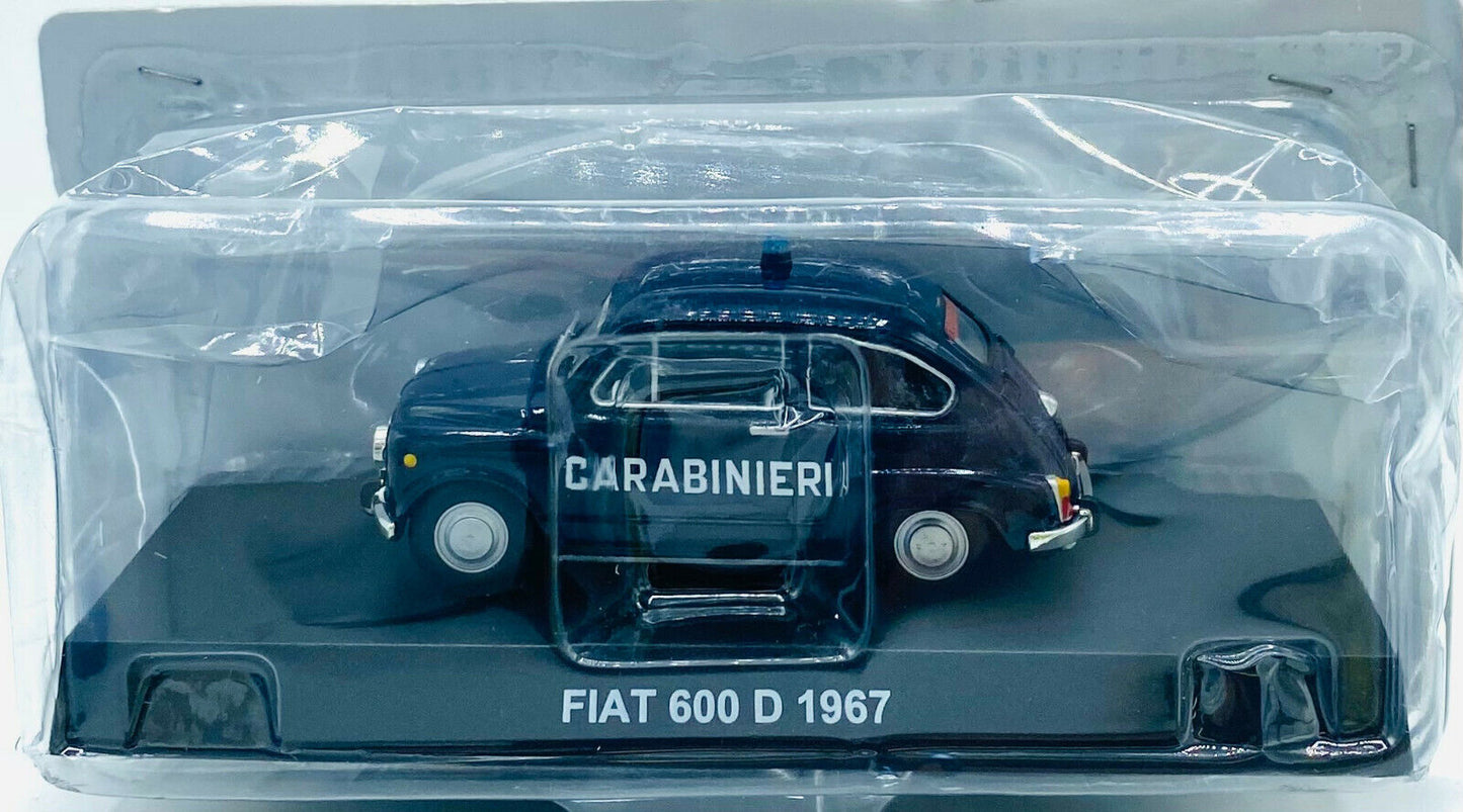 EBOND Modellino Fiat 600 D - 1967 - Carabinieri - 1:43 - 0253