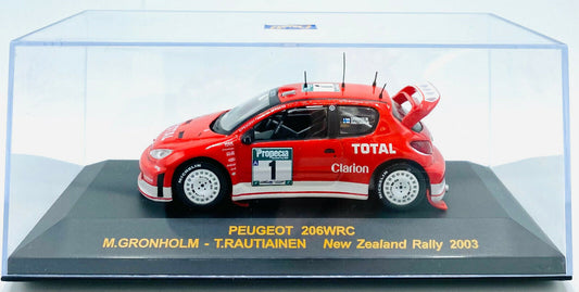 EBOND Peugeot 206WRC New Zealand Rally 2003 M.Gronholm T.Rautianen 1:43 - 0210