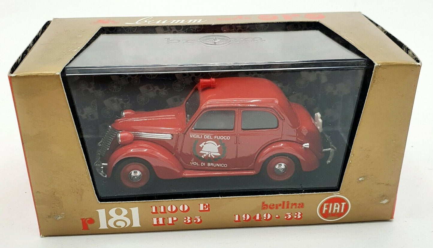 EBOND Modellino Fiat berlina 1100 E HP 35 - 1949 - 53 - Brumm R181 - 1:43 S033.