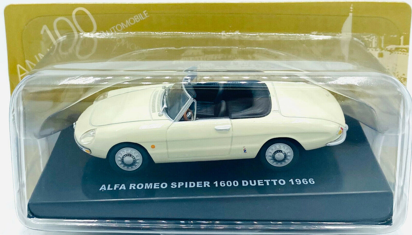 EBOND Modellino Alfa romeo Spider 1600 Duetto - 1966 - 1:43 - DeAgostini - 0224